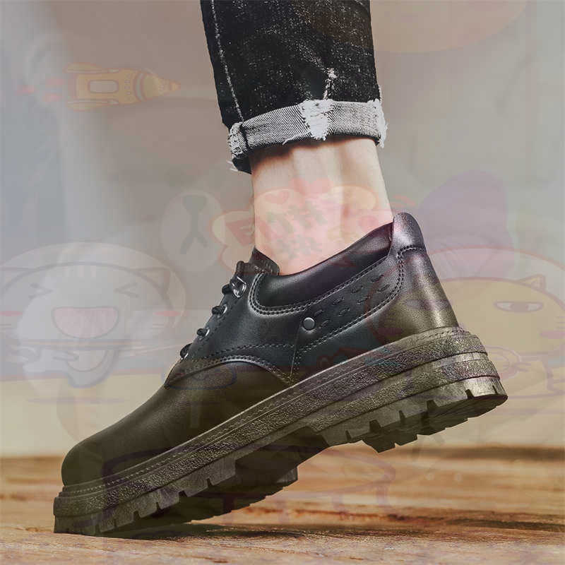 Streetwear Brand Red - Ciemna skóra naturalna Modne tenisówki Tenisowe