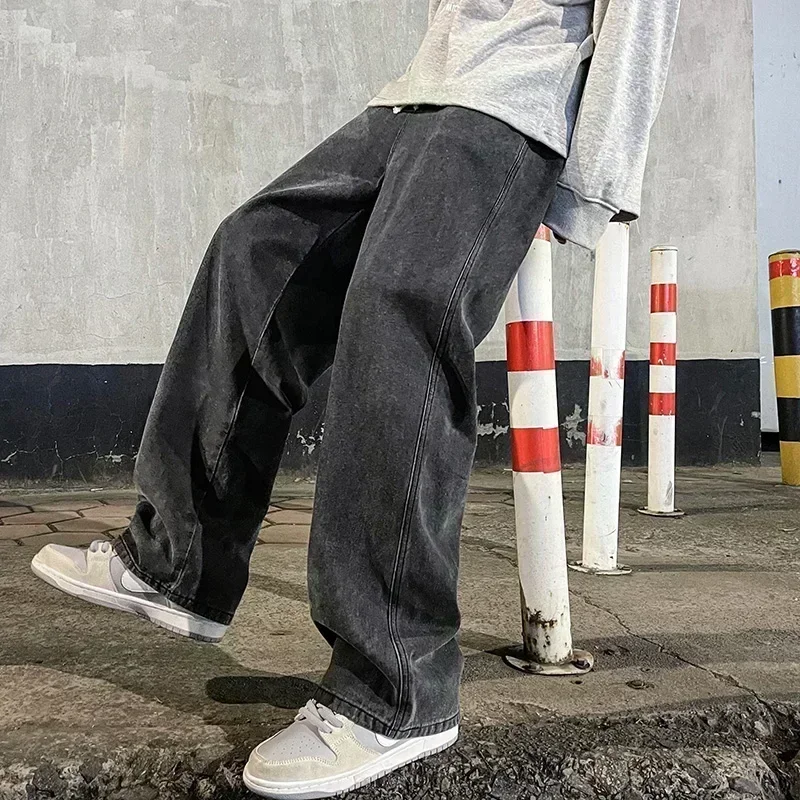 Good Streetwear Brand - Dobrej jakości luźne jeansy streetwear męskie