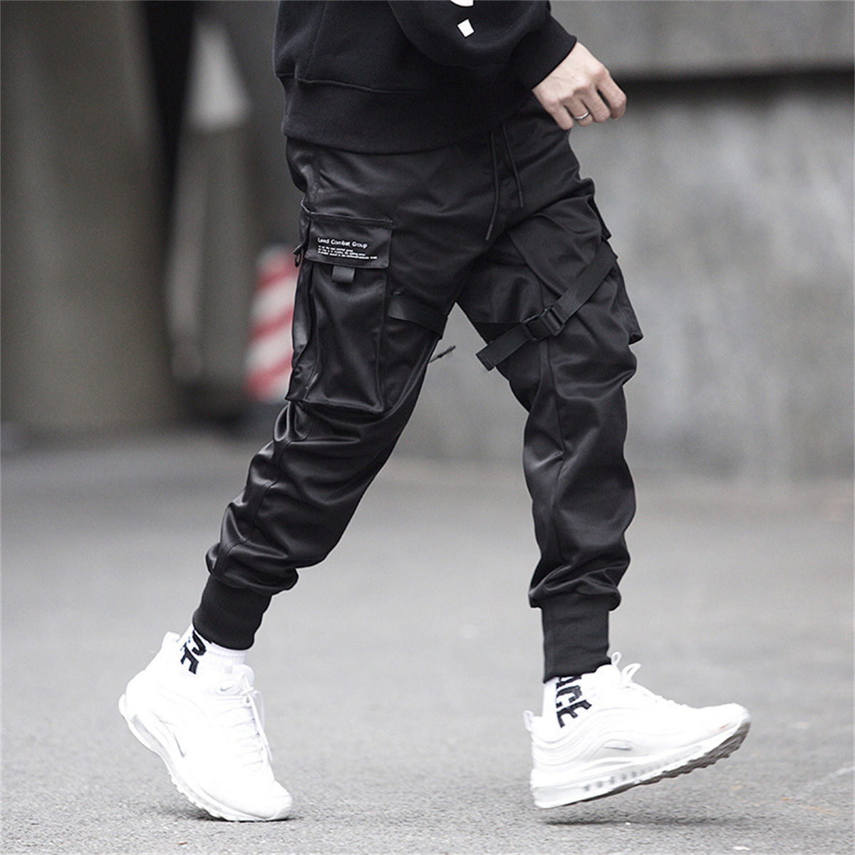 Czarne spodnie Cargo w stylu h – Streetwear Brand Fashion recenzja i cena