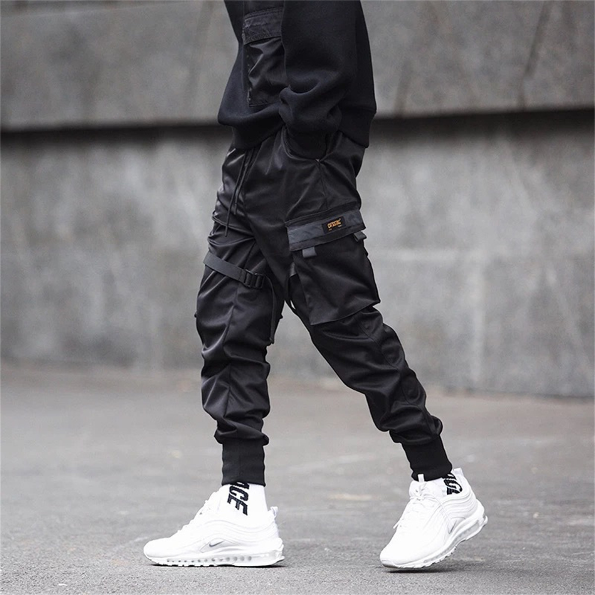 Czarne spodnie Cargo w stylu h – Streetwear Brand Fashion recenzja i cena