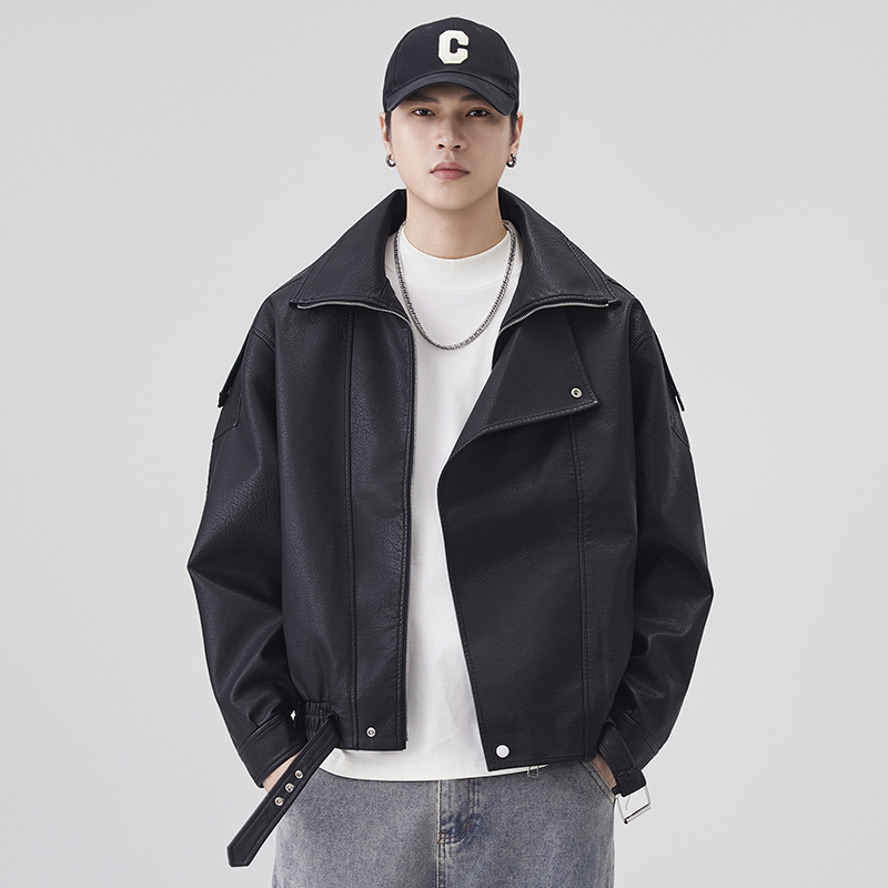 Męska kurtka skórzana jesienno – Streetwear Brand Clothing recenzja i cena