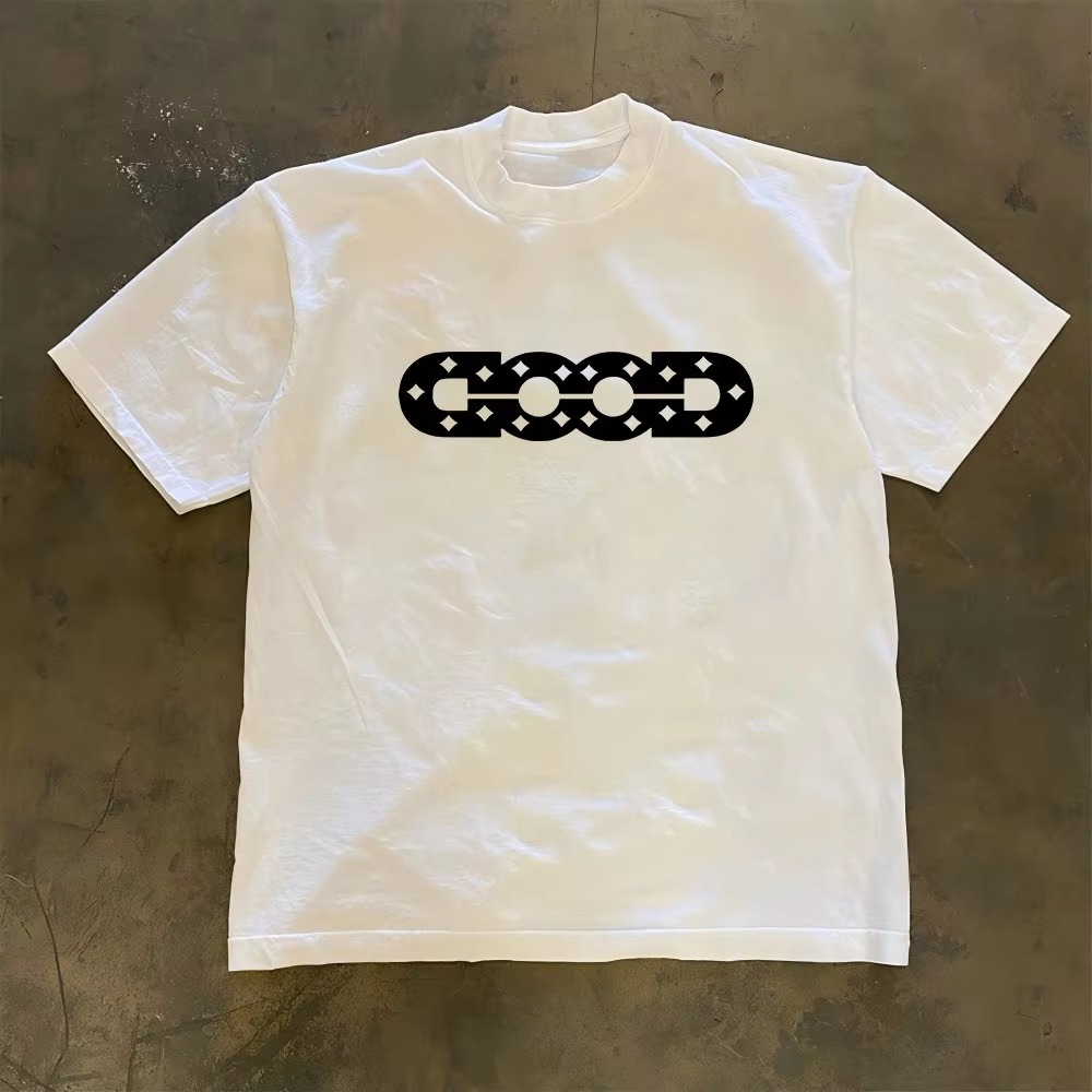 Dobre logo Biała koszulka Y2K  – Good Streetwear Brand recenzja i cena